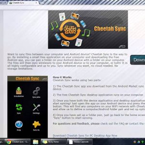 Phần mềm Cheetah Sync